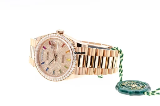 Fantastic Fake Rolex Day-date 36 128345rbr Caliber 3255 Automatic Movement 36mm Rose Gold Case Mens/unisex Watch - Image 5