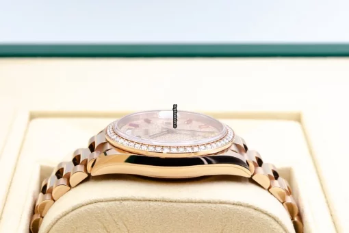 Fantastic Fake Rolex Day-date 36 128345rbr Caliber 3255 Automatic Movement 36mm Rose Gold Case Mens/unisex Watch - Image 6
