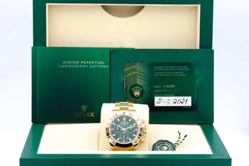 Popular Fakes Rolex Daytona 116508 Caliber 4130 Automatic Movement 40mm Yellow Gold Case Mens/unisex Watch - Image 9
