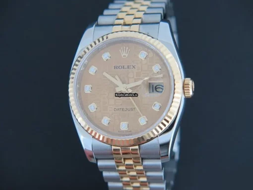 Marvellous Fake Rolex Datejust 116233 Automatic Movement 36mm Gold/steel Case Mens/unisex Watch