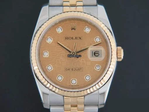 Marvellous Fake Rolex Datejust 116233 Automatic Movement 36mm Gold/steel Case Mens/unisex Watch - Image 2