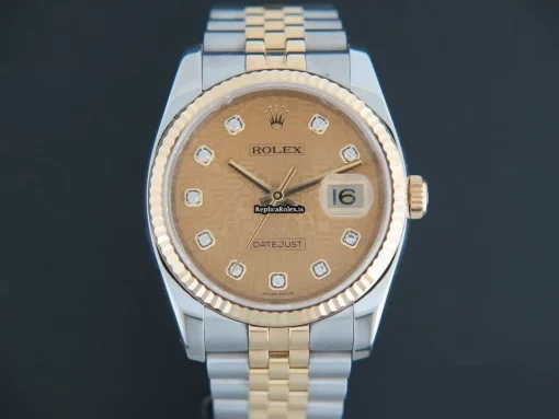 Marvellous Fake Rolex Datejust 116233 Automatic Movement 36mm Gold/steel Case Mens/unisex Watch - Image 3