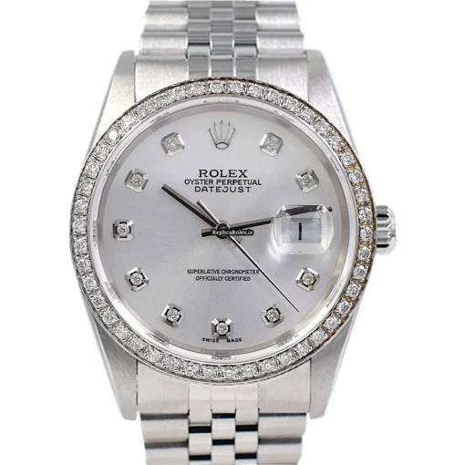 Fantastic Replica Rolex Datejust Caliber 3135 Automatic Movement 36mm Steel Case Mens/unisex Watch - Image 7