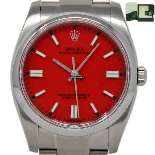 Excellent Fake Rolex Oyster Perpetual 34 114200 Caliber 3130 Automatic Movement 34mm Steel Case Womens Watch