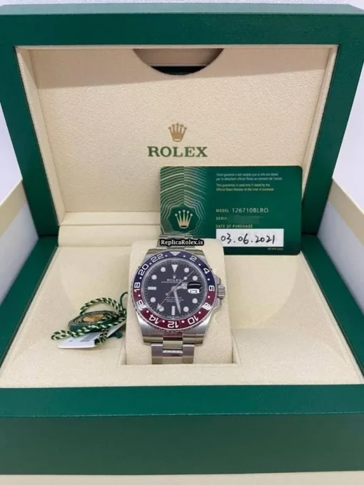 Amazing Fakes Rolex Gmt-master II 126710blro Caliber 3285 Automatic Movement 40mm Steel Case Mens/unisex Watch - Image 4