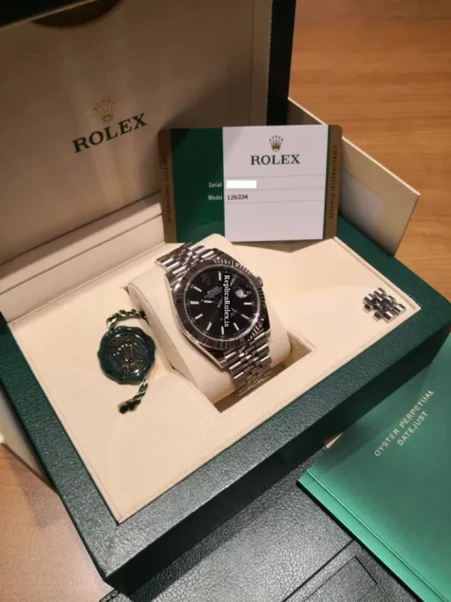 Stylish Replica Rolex Datejust 126334-0018 Automatic Movement 41mm Steel Case Mens/unisex Watch - Image 7
