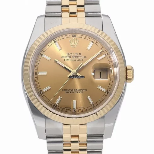 Cool Fake Rolex Datejust 116233 Caliber 3135 Automatic Movement 36mm Gold/steel Case Watch