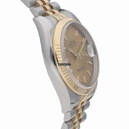 Cool Fake Rolex Datejust 116233 Caliber 3135 Automatic Movement 36mm Gold/steel Case Watch - Image 3