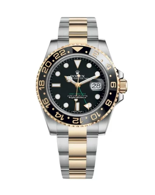 Superior Replica Rolex Gmt-master II 116713ln Caliber 3186 Automatic Movement 40mm Gold/steel Case Mens/unisex Watch - Image 2