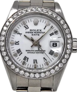 Well Made Replica Rolex Oyster Perpetual Lady Date 69240 Automatic Movement 26mm Steel Case Womens Watch