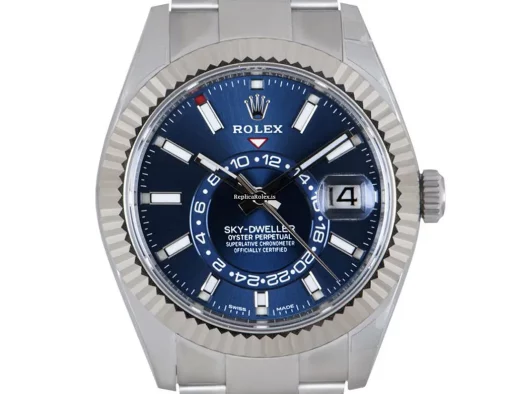 Inexpensive Fake Rolex Sky-dweller 326934 Caliber 9001 Automatic Movement 42mm Steel Case Mens/unisex Watch - Image 2