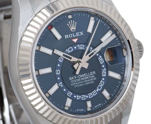 Inexpensive Fake Rolex Sky-dweller 326934 Caliber 9001 Automatic Movement 42mm Steel Case Mens/unisex Watch - Image 4