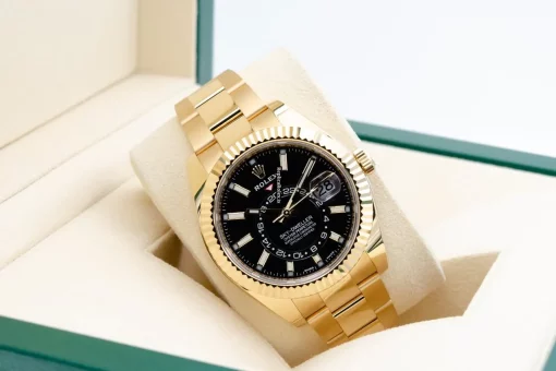 Great Replica Rolex Sky-dweller 326938 Caliber 9001 Automatic Movement 42mm Yellow Gold Case Mens/unisex Watch - Image 8