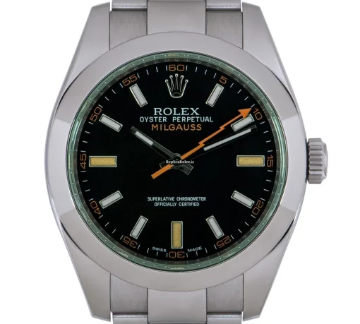 Superb Replica Rolex Milgauss 116400gv Automatic Movement 40mm Steel Case Mens/unisex Watch - Image 2