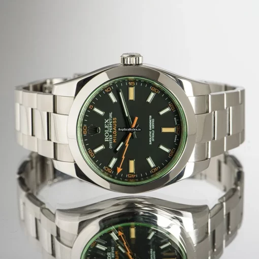 Superb Replica Rolex Milgauss 116400gv Automatic Movement 40mm Steel Case Mens/unisex Watch - Image 7