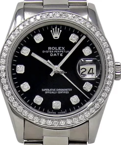 Appealing Replica Rolex Oyster Perpetual Date 15000 Automatic Movement 34mm Steel Case Womens Watch