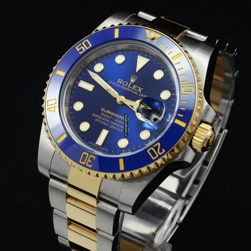 Offering Fake Rolex Submariner Date 116613lb Caliber 3135 Automatic Movement 40mm Gold/steel Case Mens/unisex Watch - Image 9