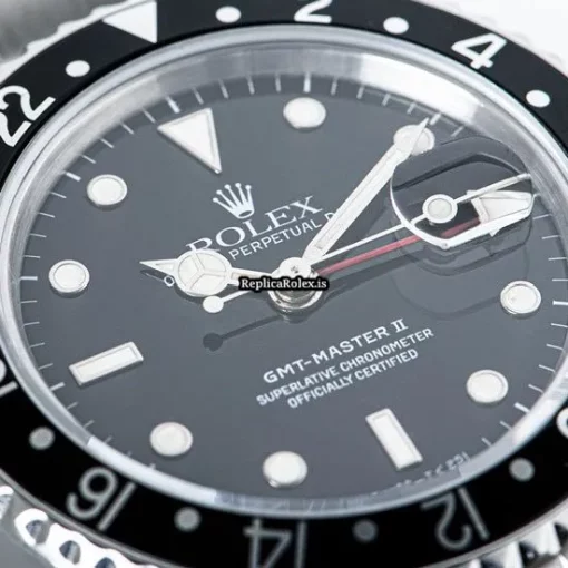 Neat Replica Rolex Gmt-master II 16710 Automatic Movement 40mm Steel Case Mens/unisex Watch - Image 7