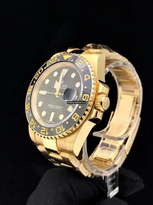 Terrific Replica Rolex Gmt-master II 116718ln Caliber 3186 Automatic Movement 40mm Yellow Gold Case Mens/unisex Watch - Image 2