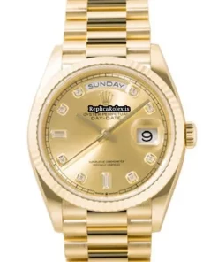 Appealing Fakes Rolex Day-date 36 128238 Caliber 3255 Automatic Movement 36x43mm Yellow Gold Case Mens/unisex Watch