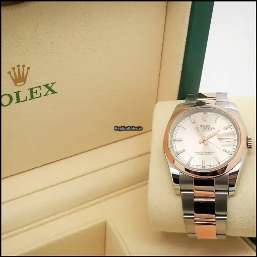 Amazing Replica Rolex Datejust 116203 Caliber 3135 Automatic Movement 36mm Gold/steel Case Mens/unisex Watch - Image 4