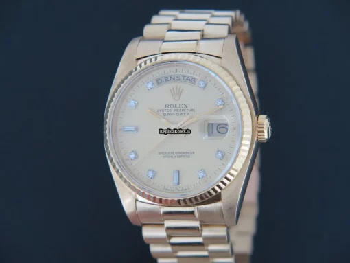 Stylish Replica Rolex Day-date 36 18038 Automatic Movement 36mm Yellow Gold Case Mens/unisex Watch