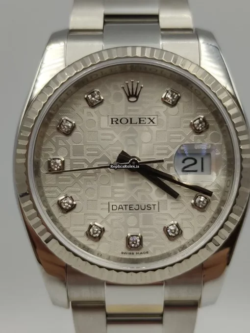 Recommend Fake Rolex Datejust 116234 Caliber 3135 Automatic Movement 36mm Steel Case Mens/unisex Watch - Image 2