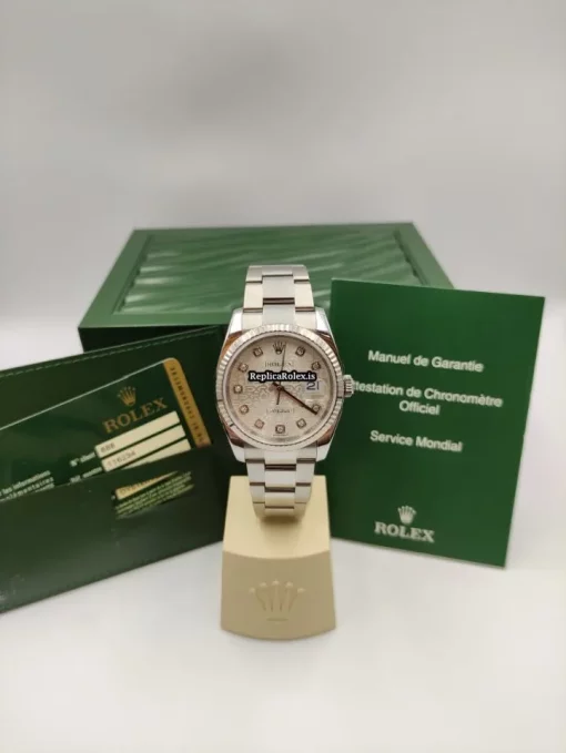 Recommend Fake Rolex Datejust 116234 Caliber 3135 Automatic Movement 36mm Steel Case Mens/unisex Watch - Image 7