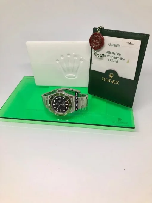 Ideal Replica Rolex Submariner Date 16610lv Caliber 3135 Automatic Movement 40mm Steel Case Mens/unisex Watch - Image 10