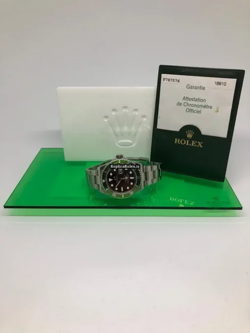 Ideal Replica Rolex Submariner Date 16610lv Caliber 3135 Automatic Movement 40mm Steel Case Mens/unisex Watch - Image 12