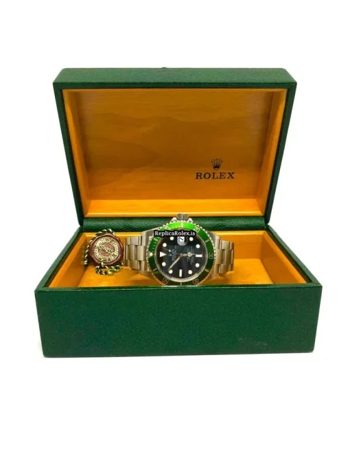 Ideal Replica Rolex Submariner Date 16610lv Caliber 3135 Automatic Movement 40mm Steel Case Mens/unisex Watch - Image 13