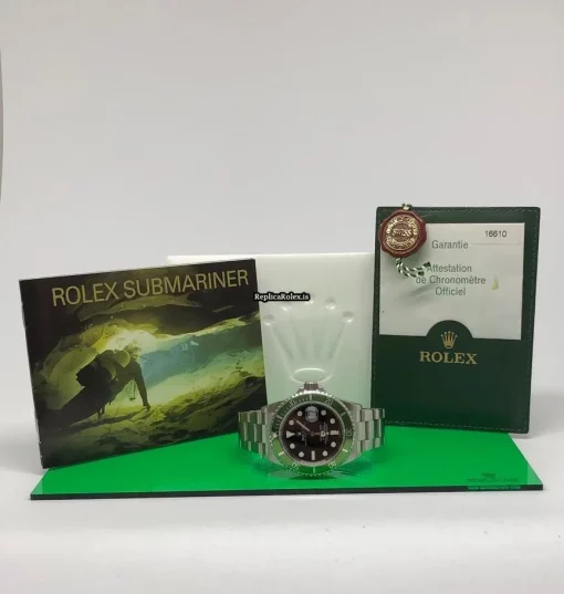 Ideal Replica Rolex Submariner Date 16610lv Caliber 3135 Automatic Movement 40mm Steel Case Mens/unisex Watch - Image 15