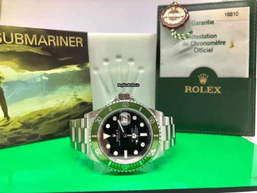Ideal Replica Rolex Submariner Date 16610lv Caliber 3135 Automatic Movement 40mm Steel Case Mens/unisex Watch - Image 7
