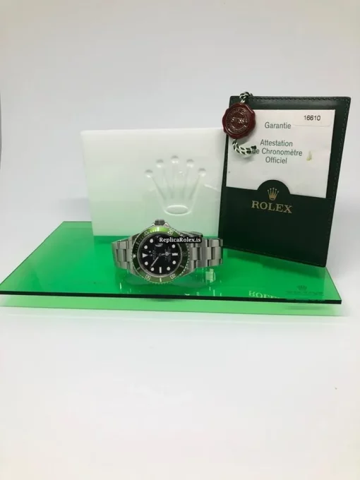 Ideal Replica Rolex Submariner Date 16610lv Caliber 3135 Automatic Movement 40mm Steel Case Mens/unisex Watch - Image 9