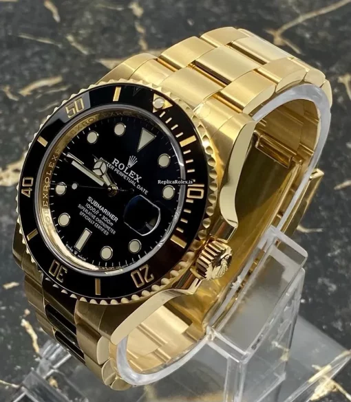 Top Replica Rolex Submariner 126618ln Caliber 3235 Automatic Movement 41mm Yellow Gold Case Mens/unisex Watch - Image 6