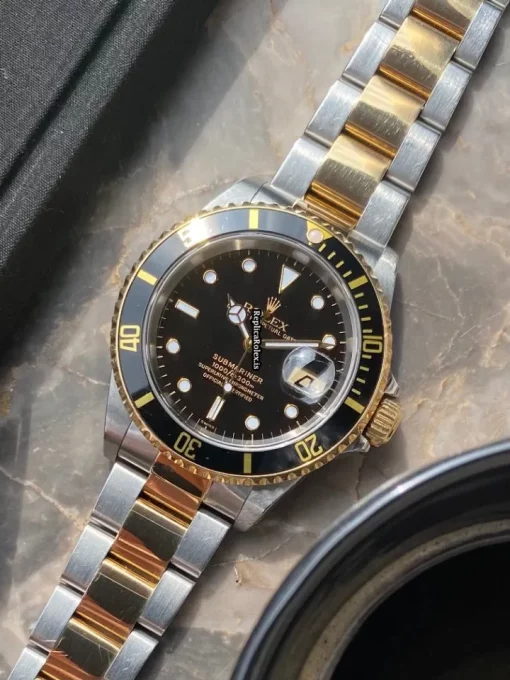 Incredible Replica Rolex Submariner Date 16613 Caliber 3135 Automatic Movement 40mm Gold/steel Case Mens/unisex Watch