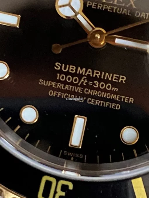 Incredible Replica Rolex Submariner Date 16613 Caliber 3135 Automatic Movement 40mm Gold/steel Case Mens/unisex Watch - Image 11