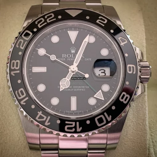 Ideal Replica Rolex Gmt-master II 116710ln Caliber 3186 Automatic Movement 40mm Steel Case Mens/unisex Watch - Image 3