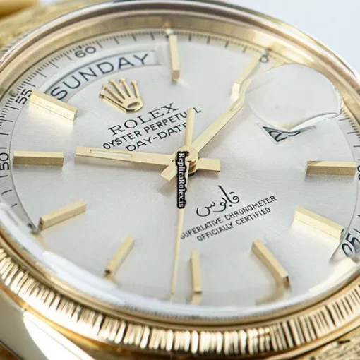 Superior Replica Rolex Day-date 1807 Automatic Movement 36mm Yellow Gold Case Mens/unisex Watch - Image 7