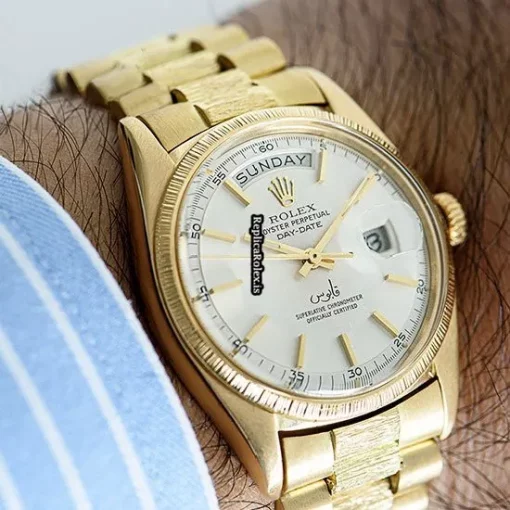Superior Replica Rolex Day-date 1807 Automatic Movement 36mm Yellow Gold Case Mens/unisex Watch - Image 8