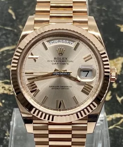 Amazing Clone Rolex Day-date 40 228235 Caliber 3255 Automatic Movement 40mm Rose Gold Case Mens/unisex Watch