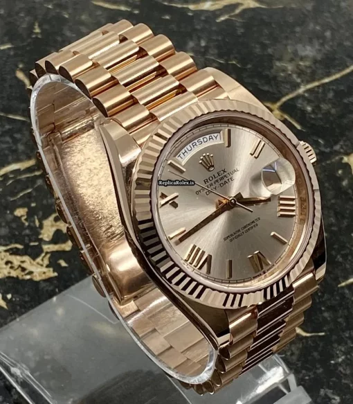 Amazing Clone Rolex Day-date 40 228235 Caliber 3255 Automatic Movement 40mm Rose Gold Case Mens/unisex Watch - Image 10