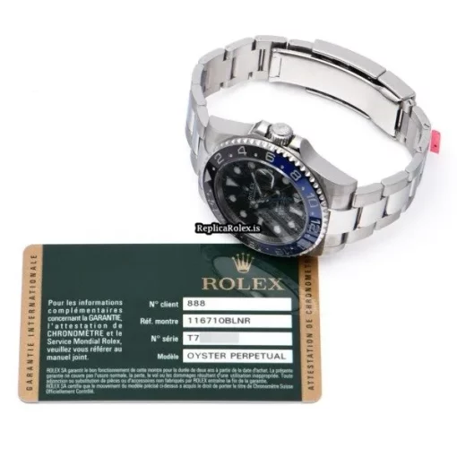 Perfect Replica Rolex Gmt-master II 116710blnr Caliber 3186 Automatic Movement 40mm Steel Case Watch - Image 5