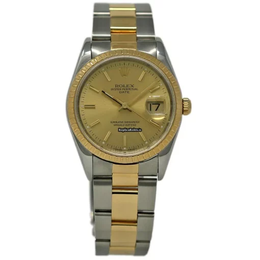 Lovely Replica Rolex Oyster Perpetual Date 15233 Automatic Movement 34mm Steel Case Womens Watch - Image 2