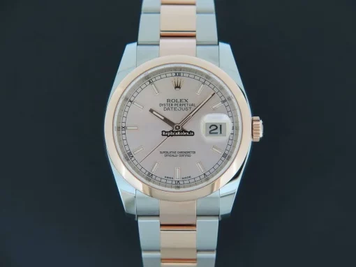 Excellent Fake Rolex Datejust 116201 Automatic Movement 36mm Gold/steel Case Mens/unisex Watch - Image 3
