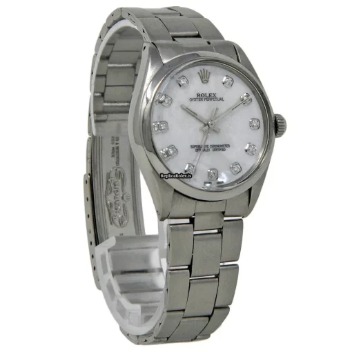 Perfect Replica Rolex Oyster Perpetual 34 1002 Automatic Movement 34mm Steel Case Womens Watch - Image 5