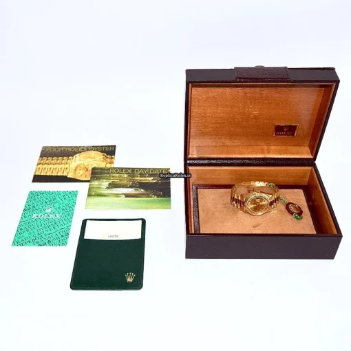 Good Replica Rolex Day-date 36 18238 Caliber 3155 Automatic Movement 36mm Yellow Gold Case Mens/unisex Watch - Image 5