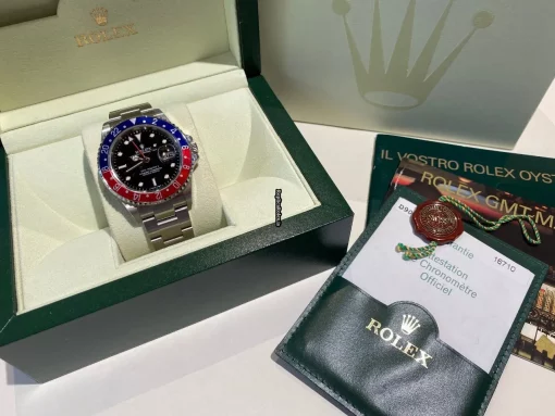 Distinctive Fakes Rolex Gmt-master II 16710 Caliber 3185 Automatic Movement 40mm Steel Case Mens/unisex Watch