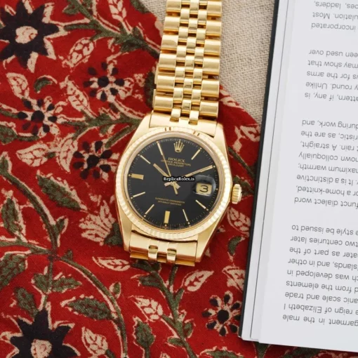 Wonderful Fakes Rolex Datejust 1601 Automatic Movement 36mm Yellow Gold Case Mens/unisex Watch - Image 3