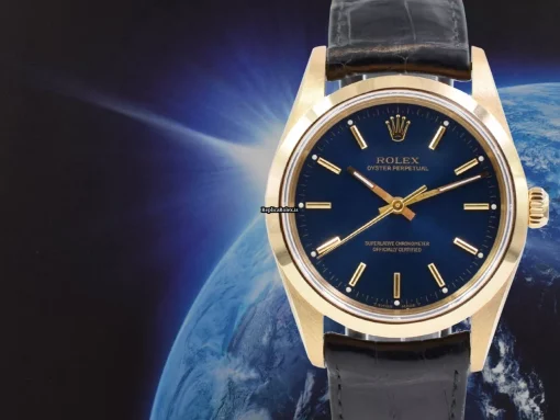 Fabulous Replica Rolex Oyster Perpetual 14208 Automatic Movement 34mm Yellow Gold Case Mens/unisex Watch